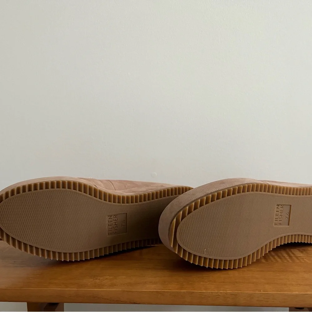 NWT Eileen Fisher Max Nubuck Wedge Loafers - Picture 7 of 8